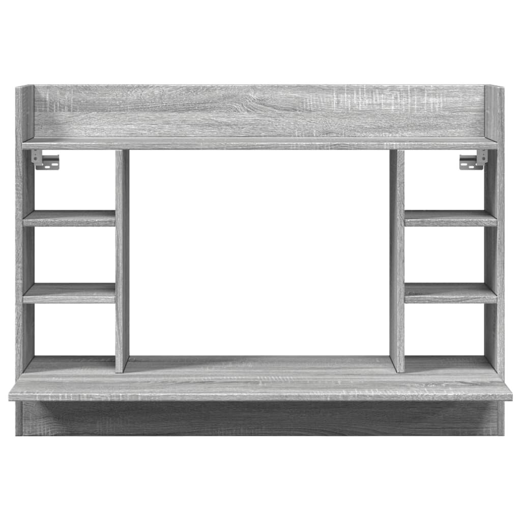 vidaXL Γραφείο Τοίχου Γκρι Sonoma 105x48x75 εκ. από Επεξεργασμένο Ξύλο