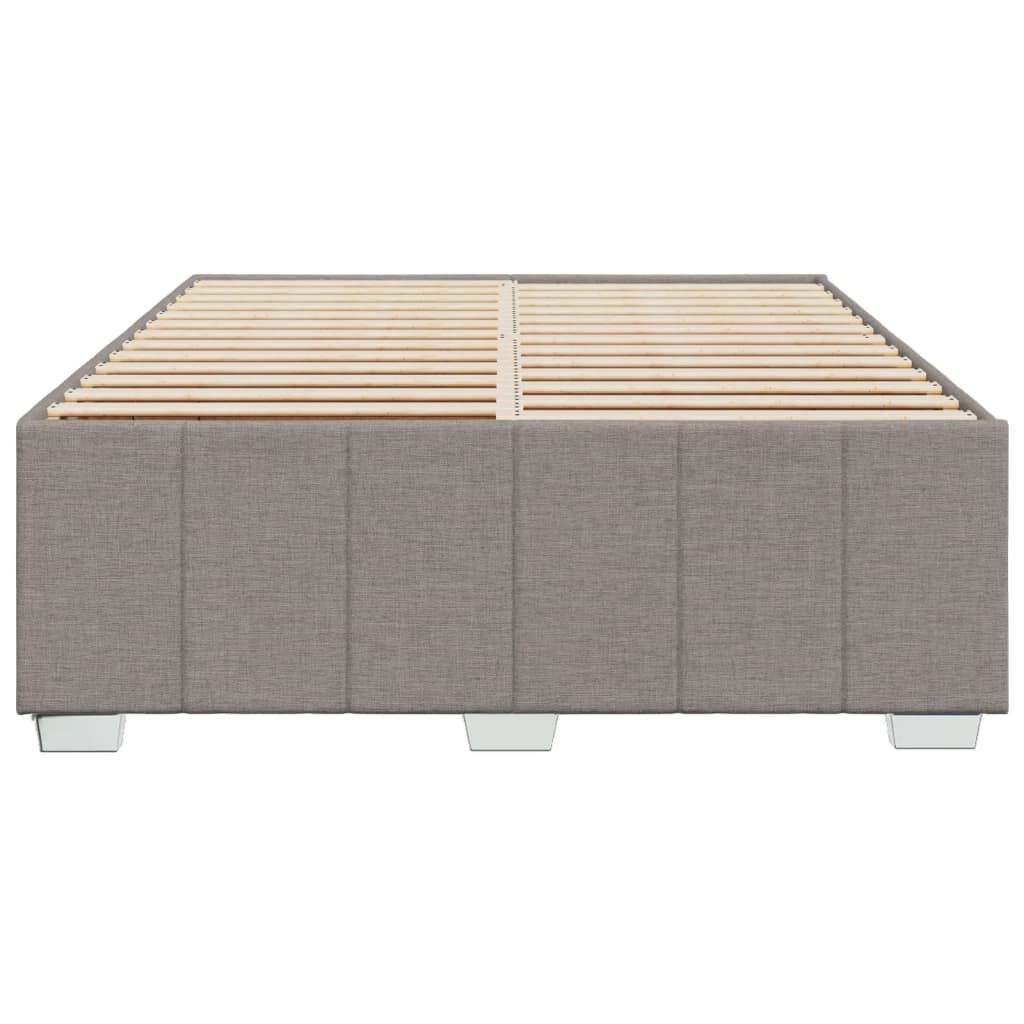 vidaXL Σκελετός Κρεβατιού Χωρίς Στρώμα Taupe 140x190 εκ. Υφασμάτινο