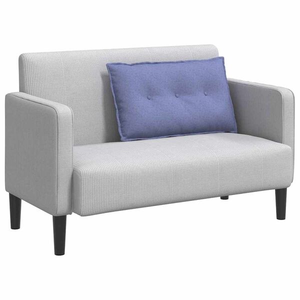 vidaXL Μαξιλάρι Πλάτης Μπλε τζην 80 x 19 x 50 εκ ύφασμα