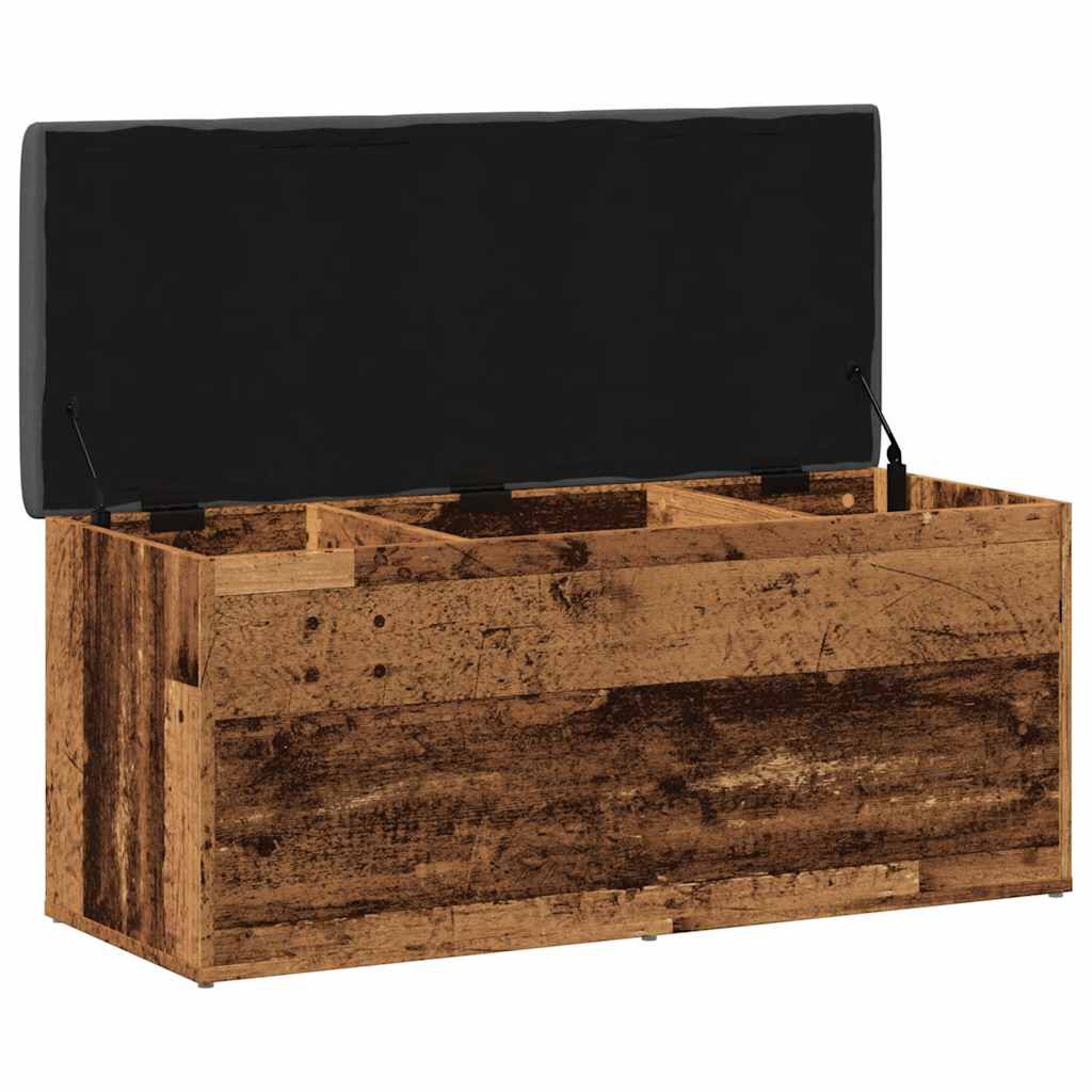 Πάγκος αποθήκευσης vidaXL Παλαιό ξύλο 102x42x45 cm Κατασκευασμένο ξύλο