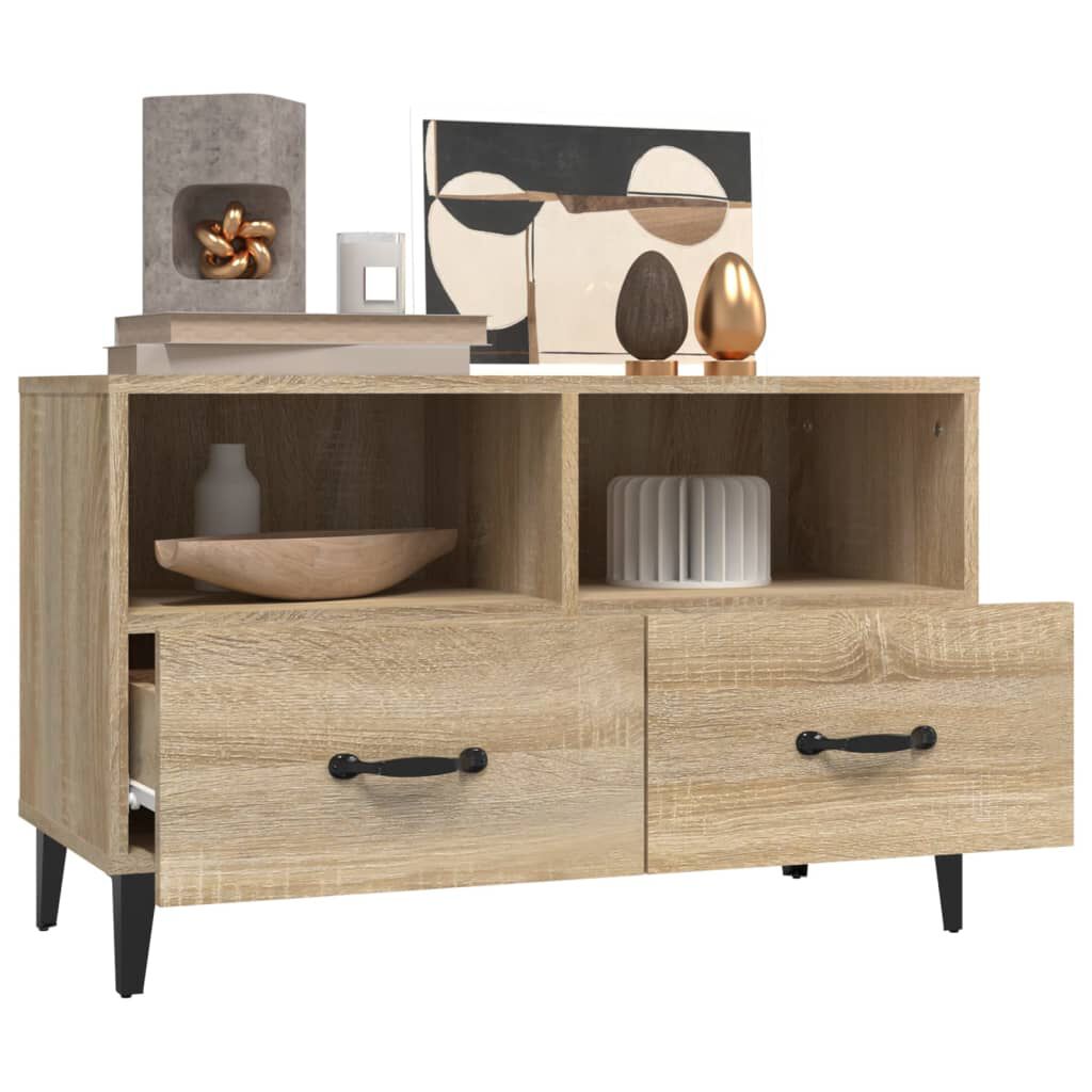 vidaXL Έπιπλο Τηλεόρασης Sonoma Δρυς 80x36x50 εκ. Επεξεργασμένο Ξύλο