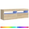 vidaXL Έ&pi;&iota;&pi;&lambda;&omicron; &Tau;&eta;&lambda;&epsilon;ό&rho;&alpha;&sigma;&eta;&sigmaf; &mu;&epsilon; LED Sonoma &Delta;&rho;&upsilon;&sigmaf; 120x35x40 &epsilon;&kappa;.