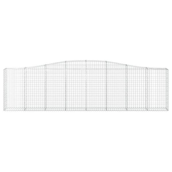 vidaXL Συρματοκιβώτια Τοξωτά 9 τεμ. 400x30x100/120 εκ. Γαλβαν. Ατσάλι