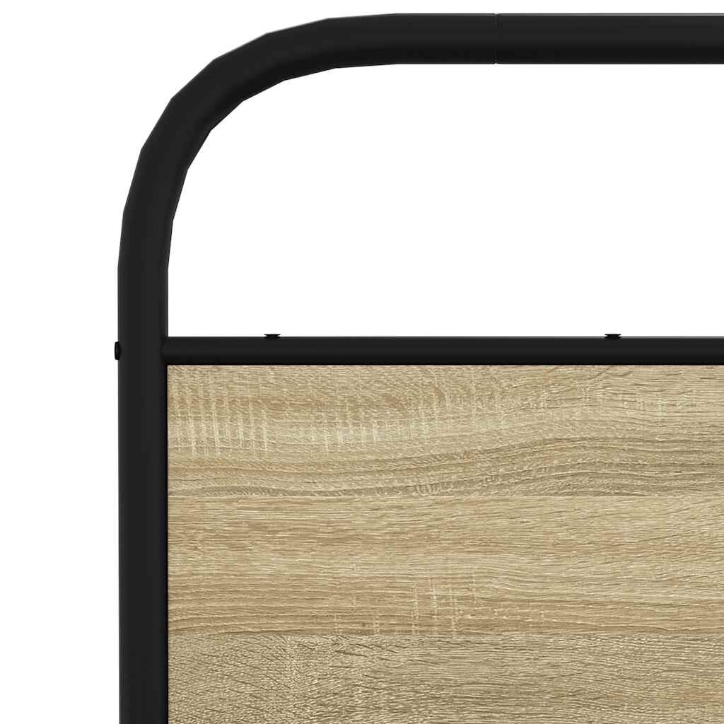 vidaXL Πλαίσιο Κρεβατιού Χωρ. Στρώμα Sonoma Δρυς 120x200εκ. Επ. Ξύλο