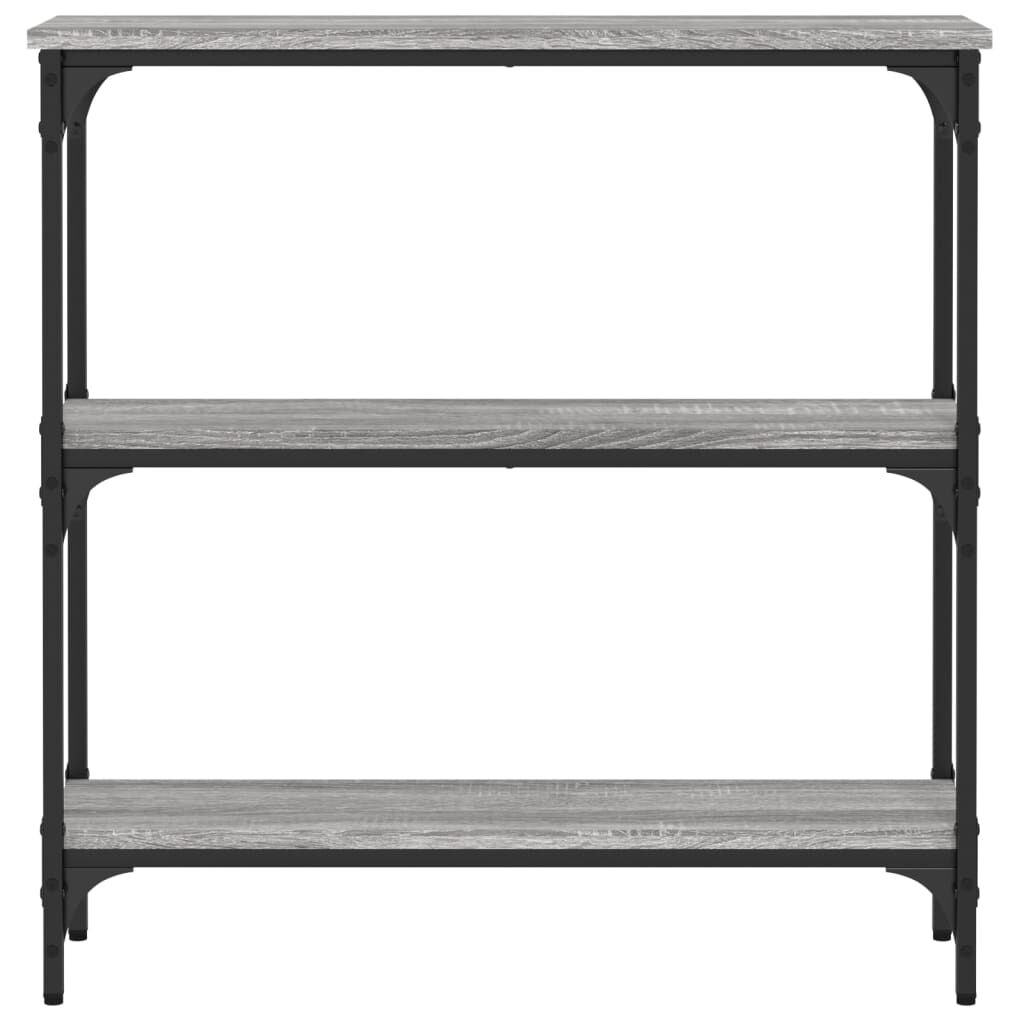 vidaXL Τραπέζι Κονσόλα Γκρι Sonoma 75x22,5x75 εκ. Επεξεργασμένο Ξύλο