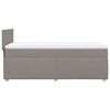 vidaXL &Kappa;&rho;&epsilon;&beta;ά&tau;&iota; Boxspring &mu;&epsilon; &Sigma;&tau;&rho;ώ&mu;&alpha; Taupe 90x200 &epsilon;&kappa;. &Upsilon;&phi;&alpha;&sigma;&mu;ά&tau;&iota;&nu;&omicron;