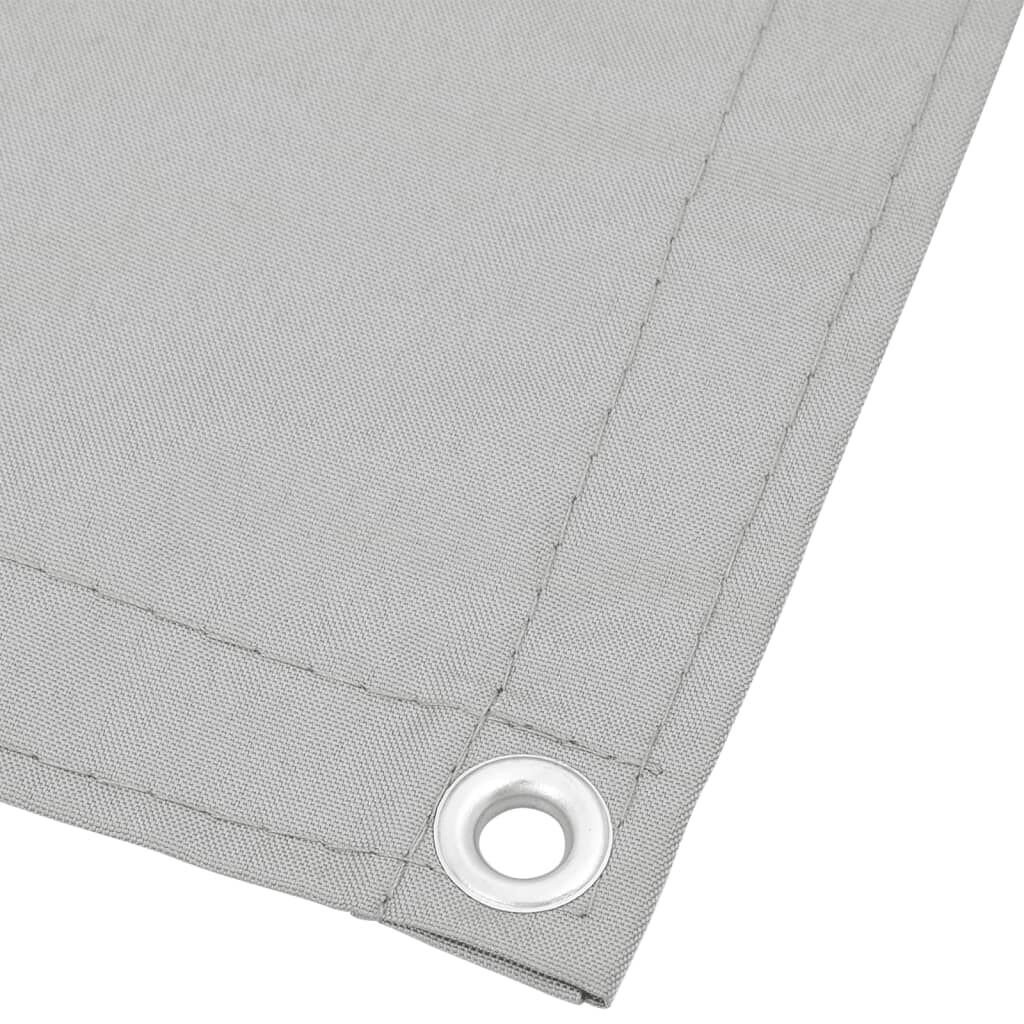 vidaXL Διαχωριστικό Βεράντας Αν.Γκρι 120x800εκ 100% Πολ. Ύφασμα Oxford
