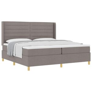 vidaXL &Kappa;&rho;&epsilon;&beta;ά&tau;&iota; &mu;&epsilon; &epsilon;&lambda;&alpha;&tau;ή&rho;&iota;&alpha; &mu;&epsilon; &sigma;&tau;&rho;ώ&mu;&alpha; Taupe 200 x 200 cm ύ&phi;&alpha;&sigma;&mu;&alpha;