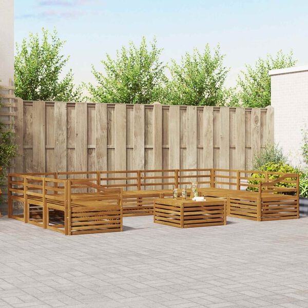 vidaXL &Sigma;&epsilon;&tau; &Kappa;&alpha;&nu;&alpha;&pi;έ 10 pcs &Phi;&upsilon;&sigma;&iota;&kappa;ό &Sigma;&tau;&epsilon;&rho;&epsilon;ό &Xi;ύ&lambda;&omicron; &Alpha;&kappa;&alpha;&kappa;ί&alpha;&sigmaf;