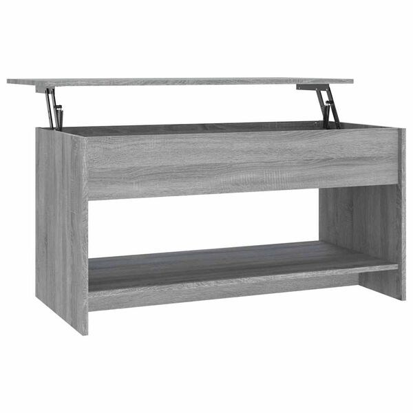 vidaXL Τραπεζάκι Σαλονιού Γκρι Sonoma102x50x52,5 εκ.Επεξεργασμένο Ξύλο