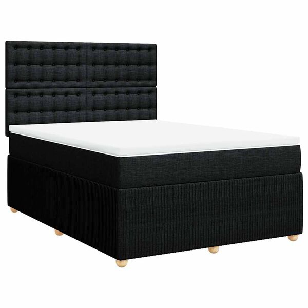 vidaXL &Kappa;&rho;&epsilon;&beta;ά&tau;&iota; Boxspring &mu;&epsilon; &Sigma;&tau;&rho;ώ&mu;&alpha; &Mu;&alpha;ύ&rho;&omicron; 160x200 &epsilon;&kappa;. &Upsilon;&phi;&alpha;&sigma;&mu;ά&tau;&iota;&nu;&omicron;