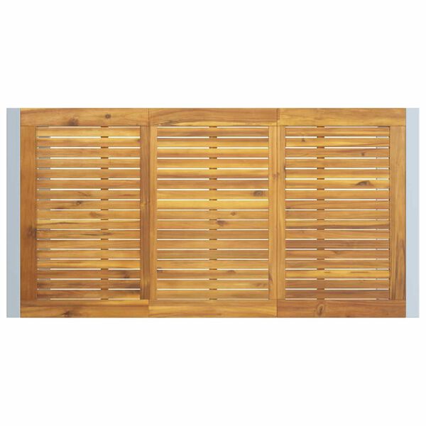 vidaXL Τραπέζι Κήπου για Φαγητό Γκρι 160 x 80 x 75 cm