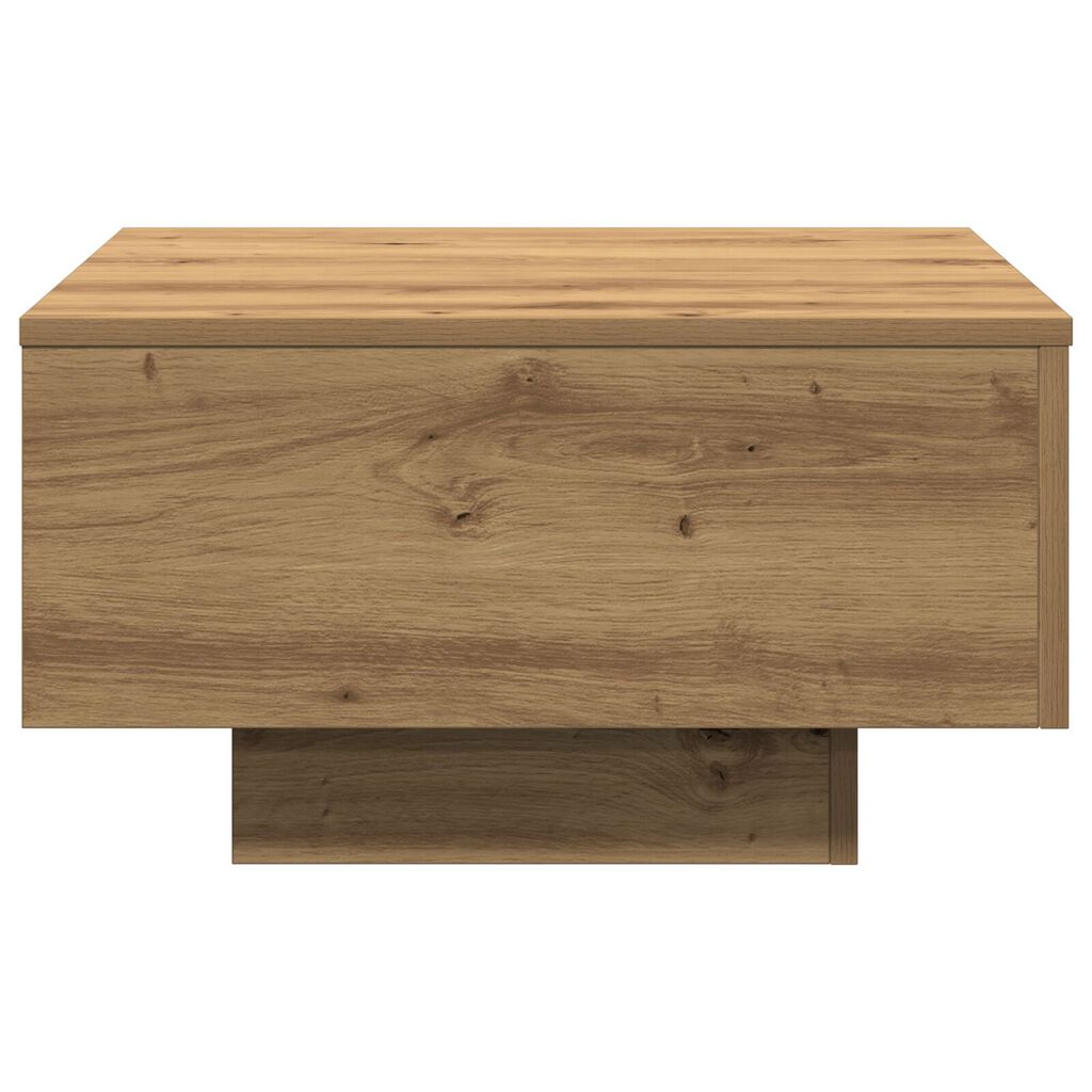 vidaXL Τραπέζι Σαλονιού Artisian από Δρυό 55x55x31 εκ. Φτιαγμένο από ξύλο