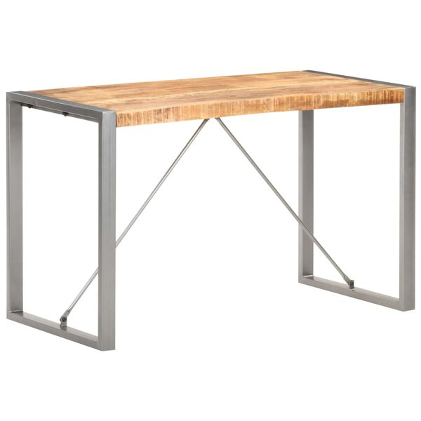 vidaXL Τραπεζαρία 120 x 60 x 75 εκ. από Μασίφ Ακατέργαστο Ξύλο Μάνγκο