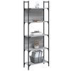 vidaXL Βιβλιοθήκη Γκρι Sonoma 155,5x24x166,5 εκ. Επεξεργασμένο Ξύλο