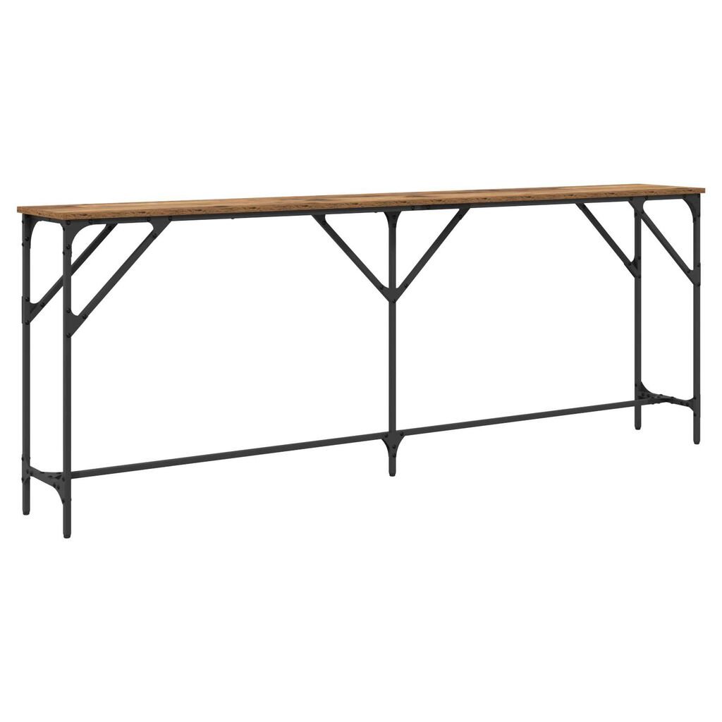 vidaXL Τραπέζι κονσόλας Παλιό Ξύλο 200 x 29 x 75 cm