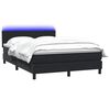 vidaXL &Kappa;&rho;&epsilon;&beta;ά&tau;&iota; Boxspring &mu;&epsilon; &Sigma;&tau;&rho;ώ&mu;&alpha; & LED &Mu;&alpha;ύ&rho;&omicron; 160x220 cm &Beta;&epsilon;&lambda;&omicron;ύ&delta;&iota;&nu;&omicron;