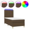 vidaXL &Kappa;&rho;&epsilon;&beta;ά&tau;&iota; Boxspring &mu;&epsilon; &Sigma;&tau;&rho;ώ&mu;&alpha; & LED &Sigma;&kappa;.&Kappa;&alpha;&phi;έ 80x200 &epsilon;&kappa;. &Upsilon;&phi;&alpha;&sigma;&mu;ά&tau;&iota;&nu;&omicron;