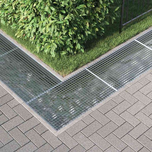 vidaXL Σίτα Ασημί 30 x 30 x 2 εκ. Γαλβανισμένο Ατσάλι Ψυχρής Βύθισης