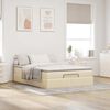 vidaXL &Omicron;&theta;&omega;&mu;&alpha;&nu;&iota;&kappa;ό &kappa;&rho;&epsilon;&beta;ά&tau;&iota; &mu;&epsilon; &sigma;&tau;&rho;ώ&mu;&alpha; Cream 140x190cm ύ&phi;&alpha;&sigma;&mu;&alpha;