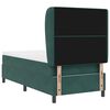 vidaXL Κρεβάτι με ελατήρια Σκούρο πράσινο 90 x 190 cm Βελούδο