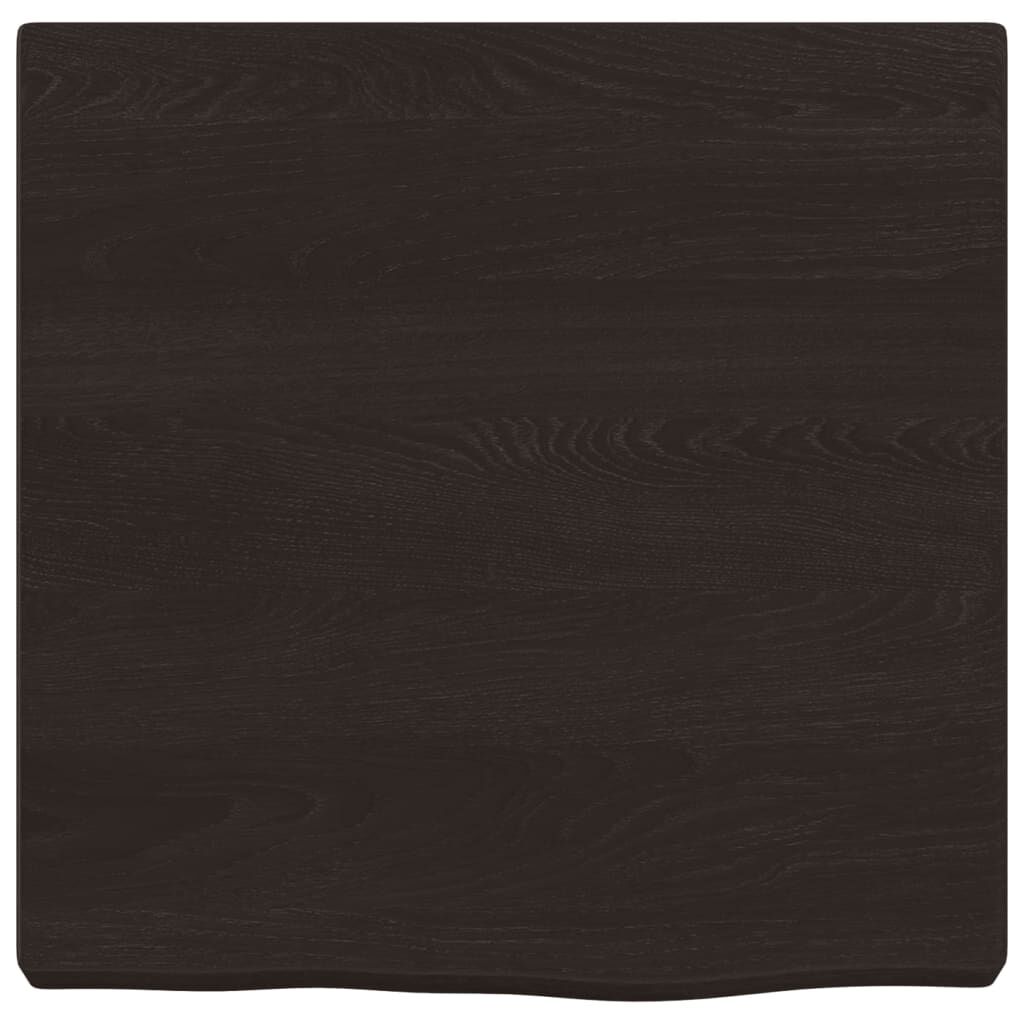 vidaXL Ράφι Τοίχου Σκούρο Καφέ 40x40x(2-4) εκ. Επεξ. Μασίφ Ξύλο Δρυός