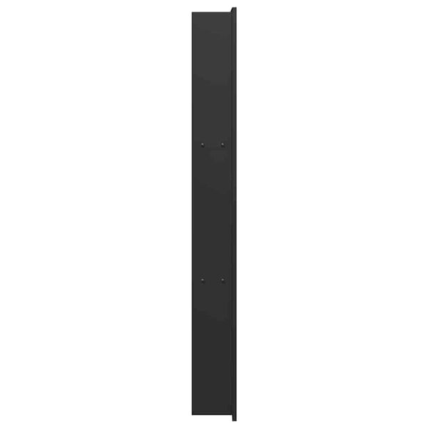 vidaXL Νίτσα Μπάνιου Μαύρο 90 x 30 x 9.5 εκ. Ανοξείδωτο ατσάλι
