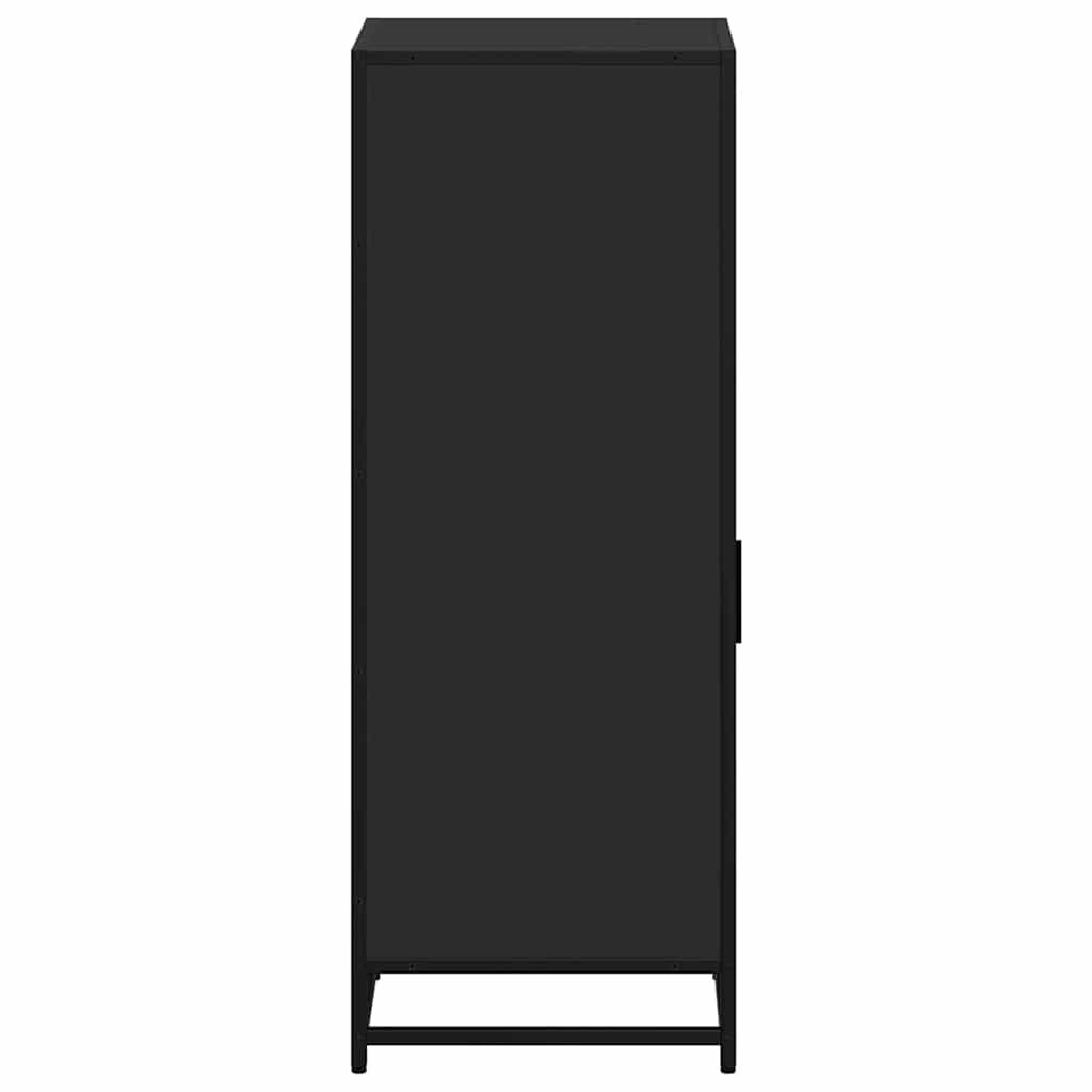 vidaXL Ντουλάπι μπάνιου Μαύρο 35x37,5x100 cm Ξύλινη κατασκευή