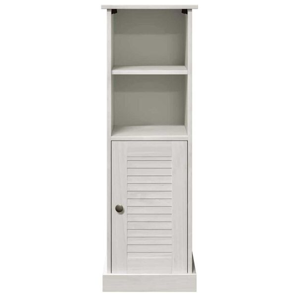 vidaXL Ντουλάπι Μπάνιου VIGO Λευκό 37 x 34 x 110 εκ Μασίφ ξύλο πεύκου