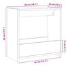 vidaXL Side Table Παλιό ξύλο 50x26x50 cm Κατασκευασμένο ξύλο