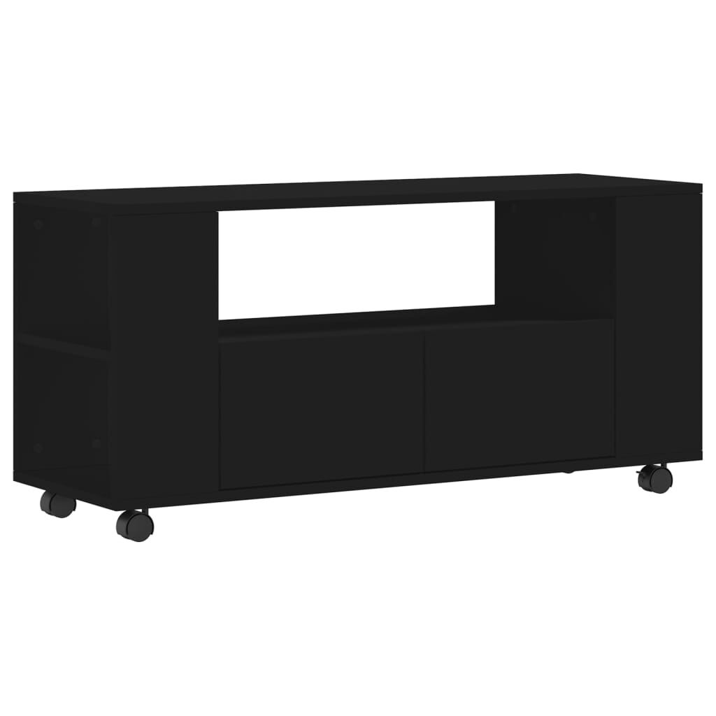vidaXL Έπιπλο Τηλεόρασης Μαύρο 102x34,5x43 εκ. Επεξεργασμένο Ξύλο