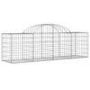 vidaXL Συρματοκιβώτια Τοξωτά 3 τεμ. 200x50x60/80 εκ. Γαλβαν. Ατσάλι