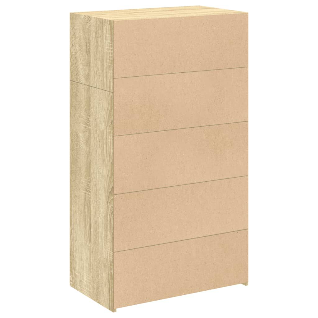 vidaXL Ντουλάπι Sonoma Δρυός 70x41x124 εκ. από Επεξεργασμένο Ξύλο
