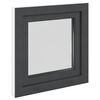 vidaXL Παράθυρο Υπογείου "RISOR" 50x50 εκ. Ανακλινόμενο & Περιστρεφόμενο DIN Δεξί Ανθρακί