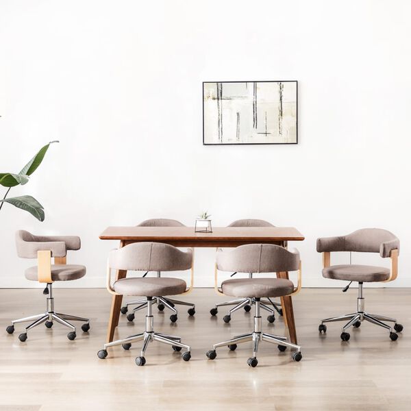 vidaXL &Kappa;&alpha;&rho;έ&kappa;&lambda;&epsilon;&sigmaf; &Tau;&rho;&alpha;&pi;&epsilon;&zeta;&alpha;&rho;ί&alpha;&sigmaf; &Pi;&epsilon;&rho;&iota;&sigma;&tau;&rho;. 6 &tau;&epsilon;&mu;. Taupe &Lambda;&upsilon;&gamma;. &Xi;ύ&lambda;&omicron;/Ύ&phi;&alpha;&sigma;&mu;&alpha;