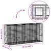 vidaXL &Alpha;&nu;&alpha;&sigma;&eta;&kappa;&omega;&mu;έ&nu;&omicron; &kappa;&rho;&epsilon;&beta;ά&tau;&iota; gabion &Alpha;&sigma;&eta;&mu;ί 170 x 50 x 80 &epsilon;&kappa;