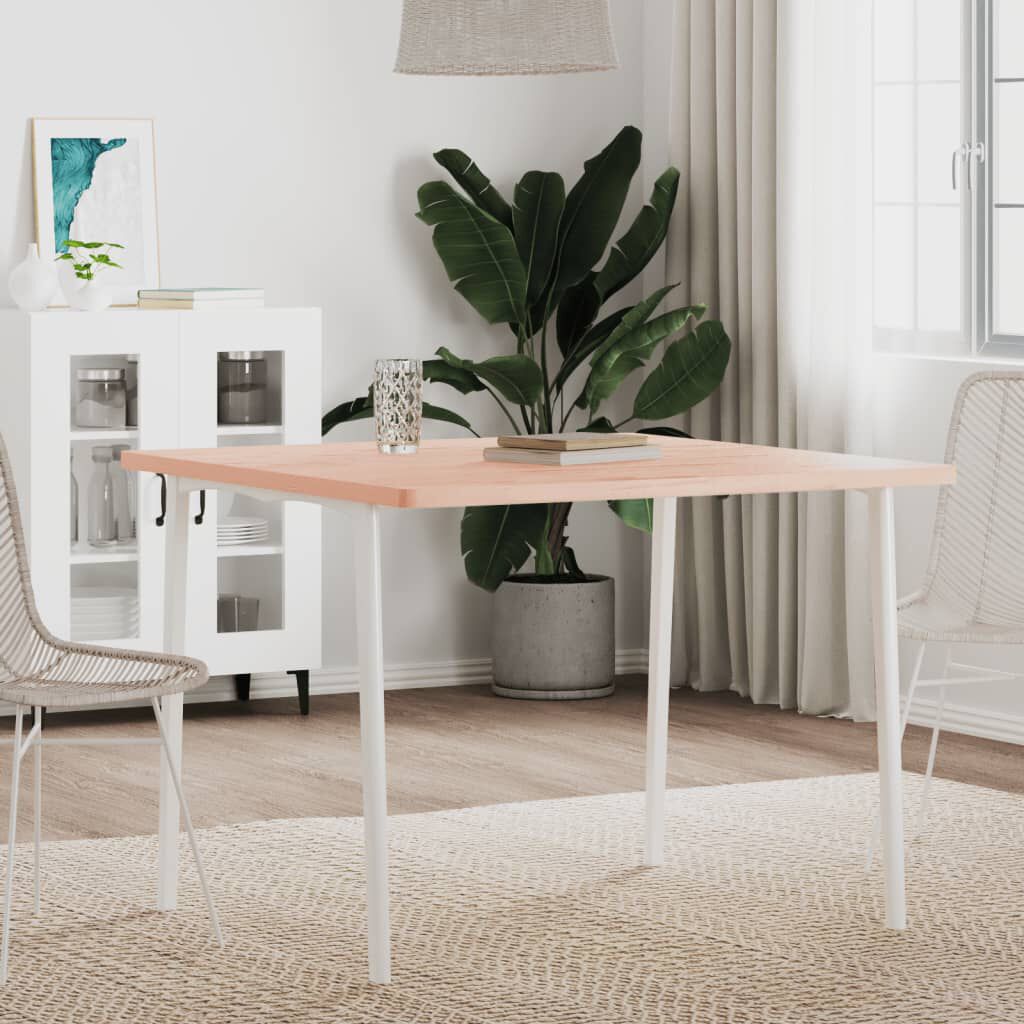 vidaXL Επιφάνεια Τραπεζιού Τετράγωνη 90x90x2,5 εκ. Μασίφ Ξύλο Οξιάς