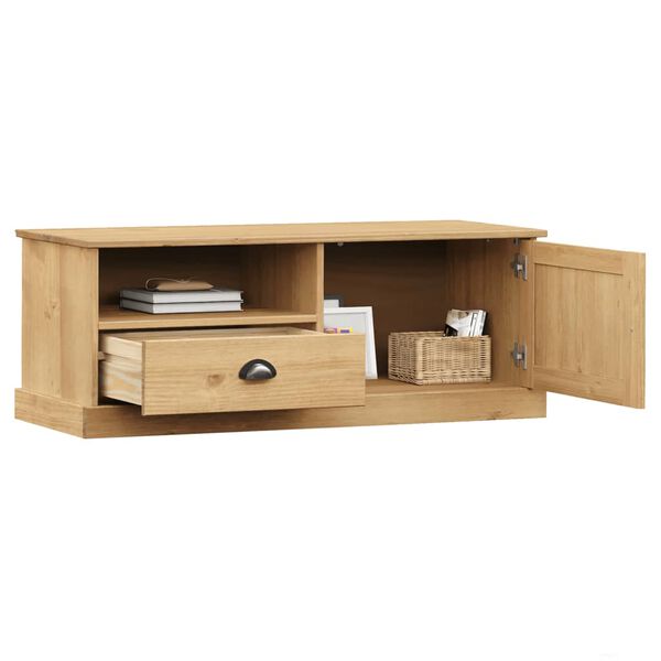 vidaXL Έπιπλο Τηλεόρασης VIGO 106 x 40 x 40 εκ. από Μασίφ Ξύλο Πεύκου