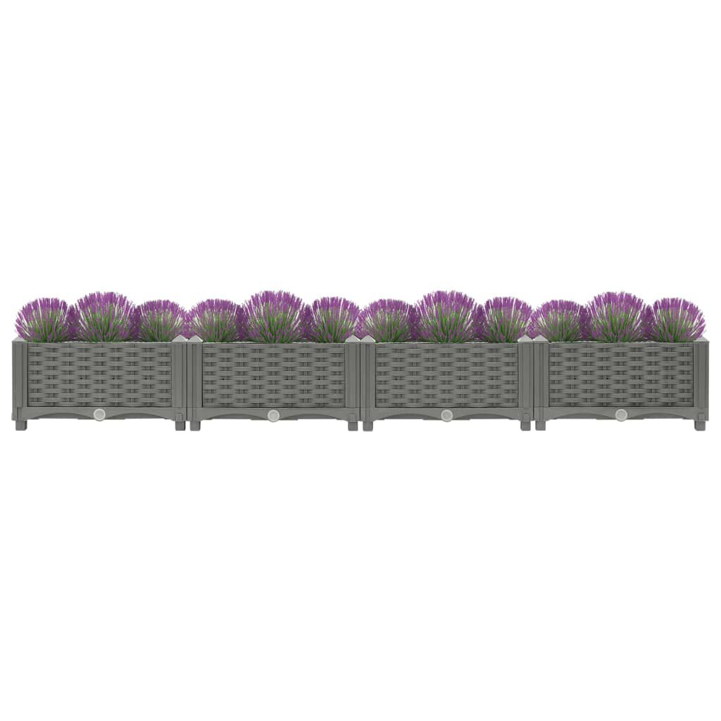 vidaXL Ζαρντινιέρα 160 x 40 x 23 εκ. από Πολυπροπυλένιο