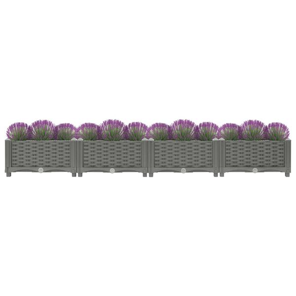 vidaXL Ζαρντινιέρα 160 x 40 x 23 εκ. από Πολυπροπυλένιο