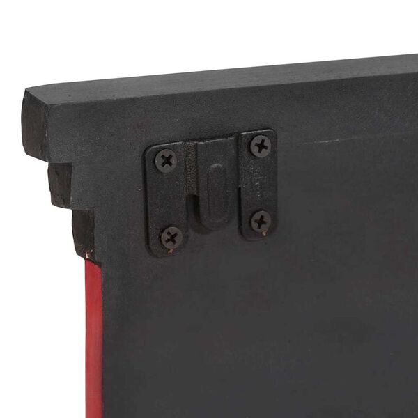 vidaXL Κρεμάστρα Μαύρο 80 x 25 x 2 cm Επεξεργασμένο ξύλο