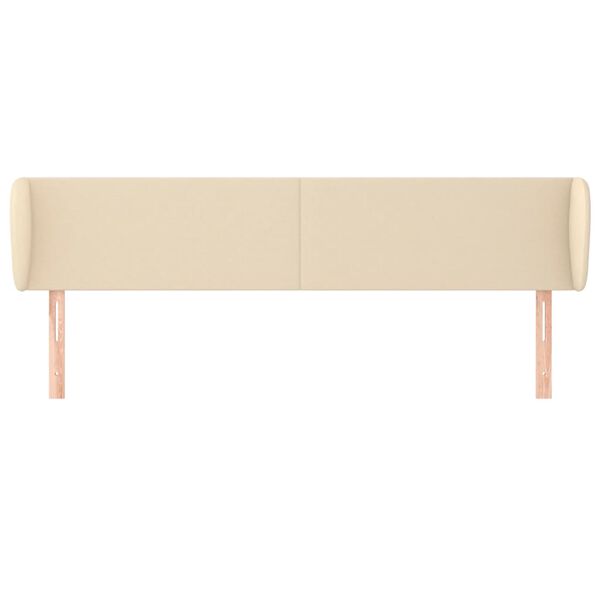 vidaXL Κεφαλάρι με Πτερύγια Κρεμ 183x23x78/88 εκ. Υφασμάτινο