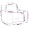 vidaXL Σετ Καναπέ με μαξιλάρι 3 pcs Taupe 220 x 78 x 84 εκ. ύφασμα