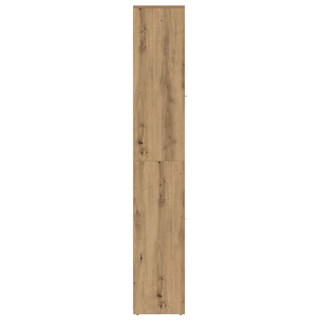 vidaXL Στήλη Μπάνιου Τεχνίτης Δρυς 30x30x183,5 εκ. Επεξεργασμένο Ξύλο