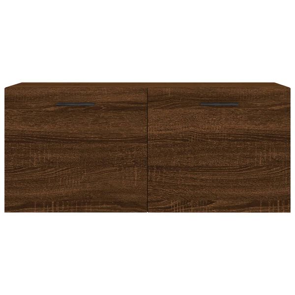 vidaXL Ντουλάπι Τοίχου Καφέ Δρυς 80x36,5x35 εκ. Επεξεργασμένο Ξύλο