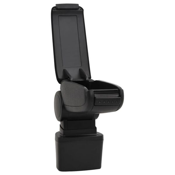 vidaXL Τεμπέλης Αυτοκινήτου Μαύρος 14,5 x 31,5 x (30-48) εκ. από ABS