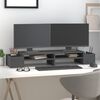 vidaXL Βάση Οθόνης Γκρι 100x27,5x15 εκ. από Μασίφ Ξύλο Πεύκου
