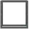 vidaXL Ραφιέρα Καυσόξυλων Γκρι 100x25x100 εκ. από Μασίφ Ξύλο Πεύκου