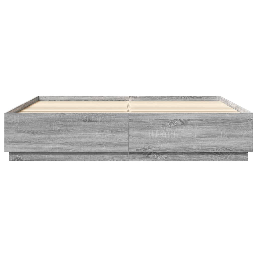 vidaXL Πλαίσιο Κρεβατιού Γκρι Sonoma 180x200 εκ. Επεξεργασμένο Ξύλο