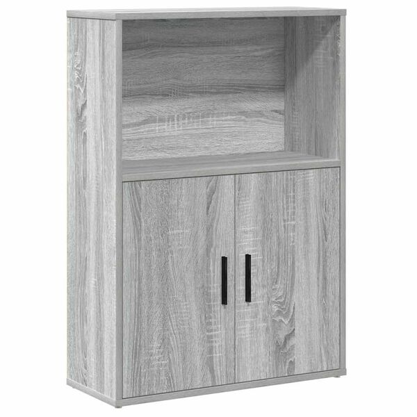 vidaXL Βιβλιοθήκη Γκρι Sonoma 60x24x85 εκ. από Επεξεργασμένο Ξύλο